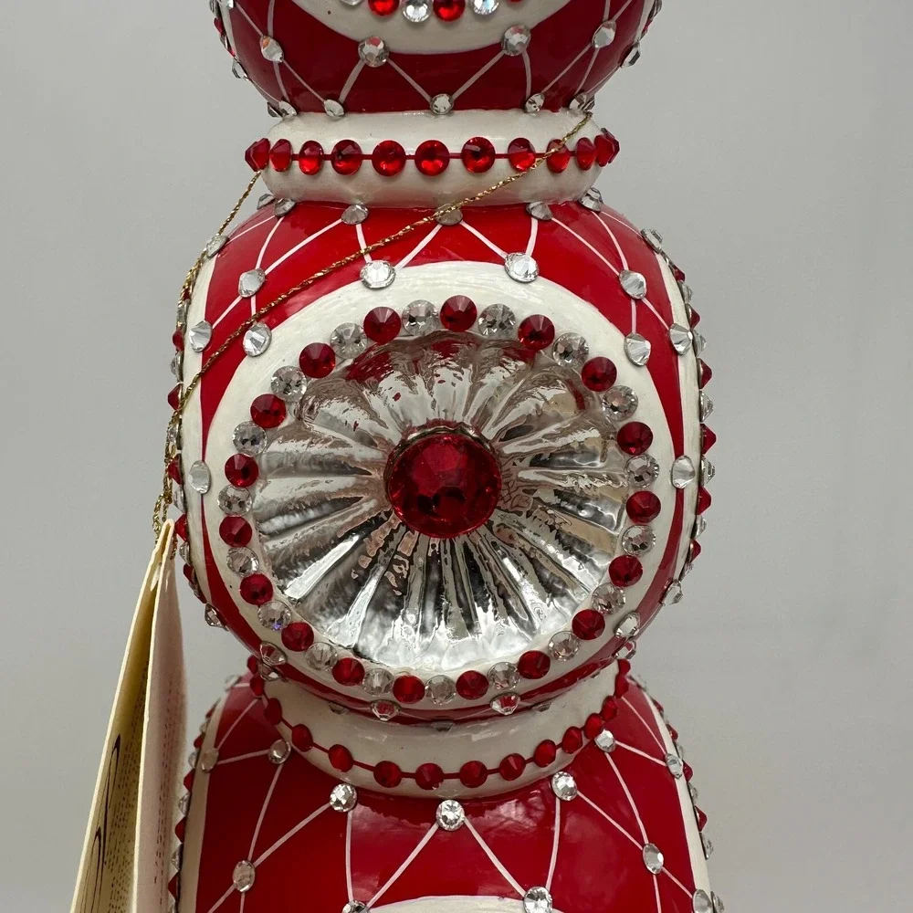 2012 PATRICIA BREEN MAJESTIC FINIAL RED CHRISTMAS‎ HOLIDAY 9.84